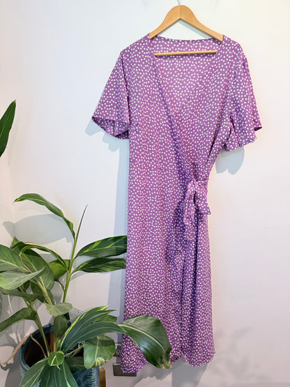 Shein Size 3XL Midi Wrap Dress