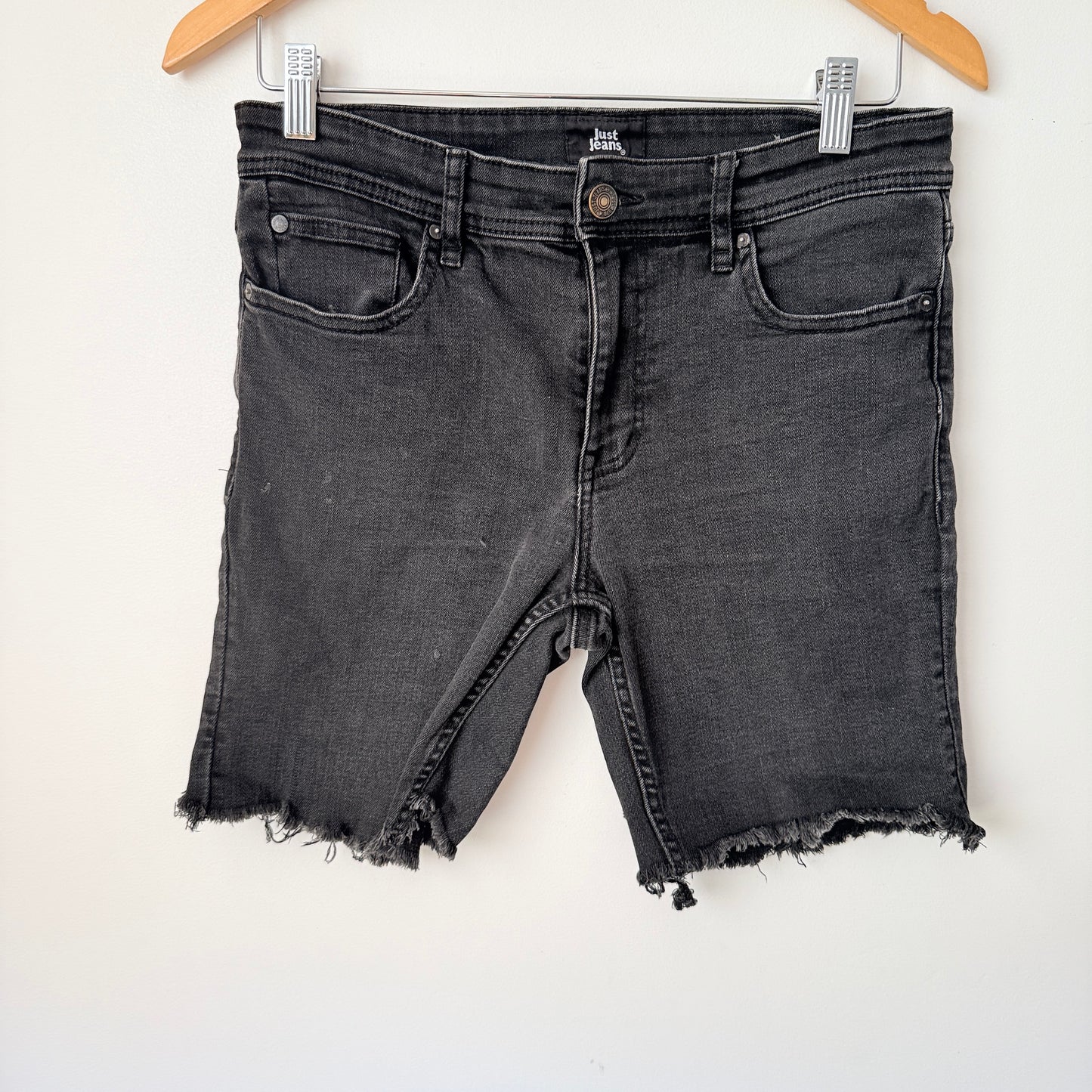 Just Jeans Size W 30 L 32 Distressed Cut Off Denim Shorts