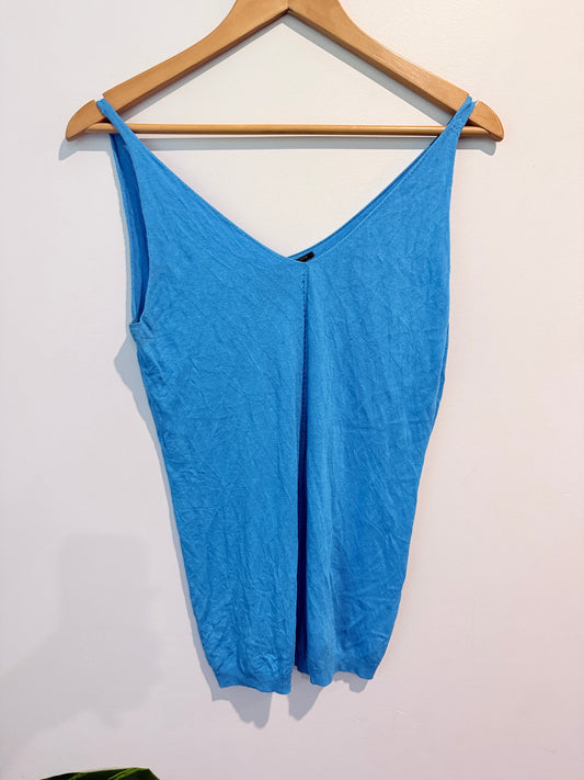 Stile Benetton Size U/Arm to U/Arm 40cm V-Neck Sleeveless Top