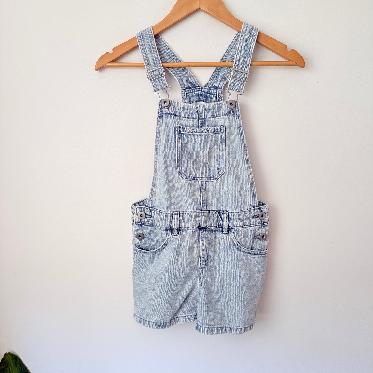 anko Kids Size 10 Denim Short Overalls