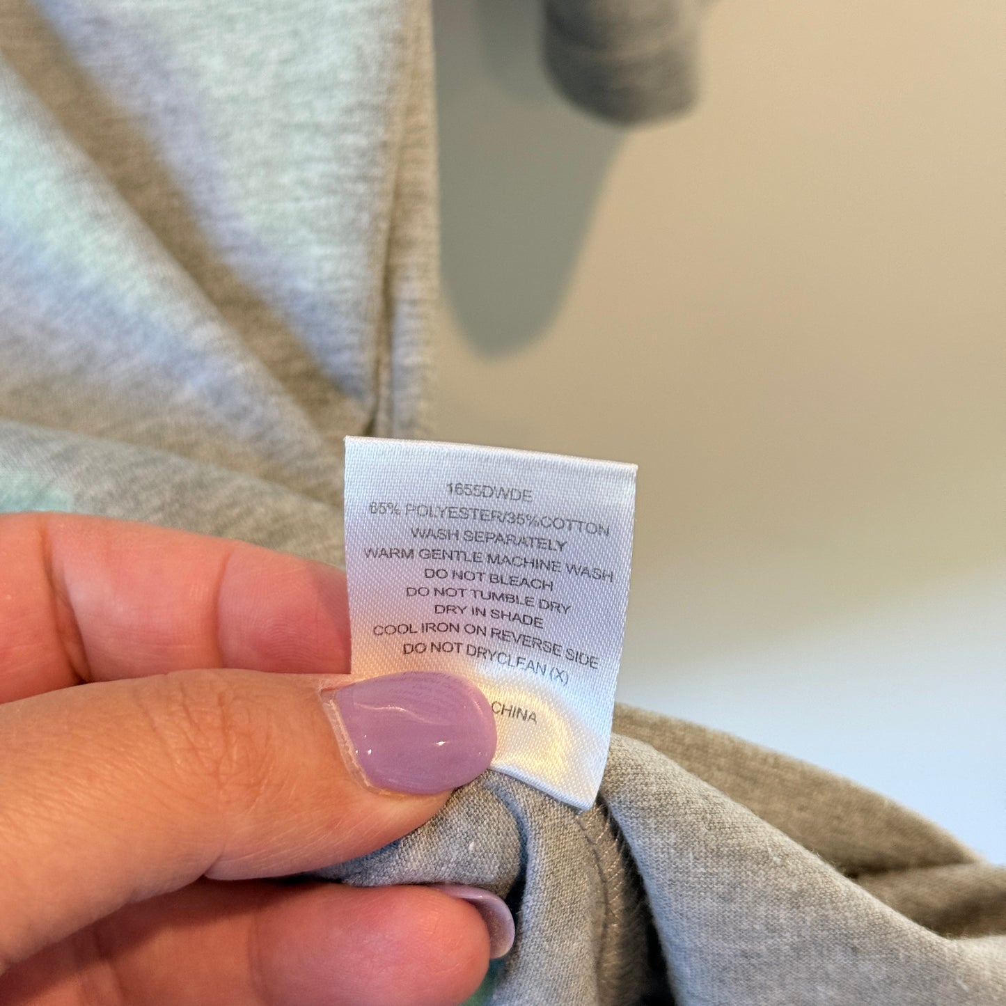 Decjuba Layered Long Sleeve Tunic Top Grey – S/M