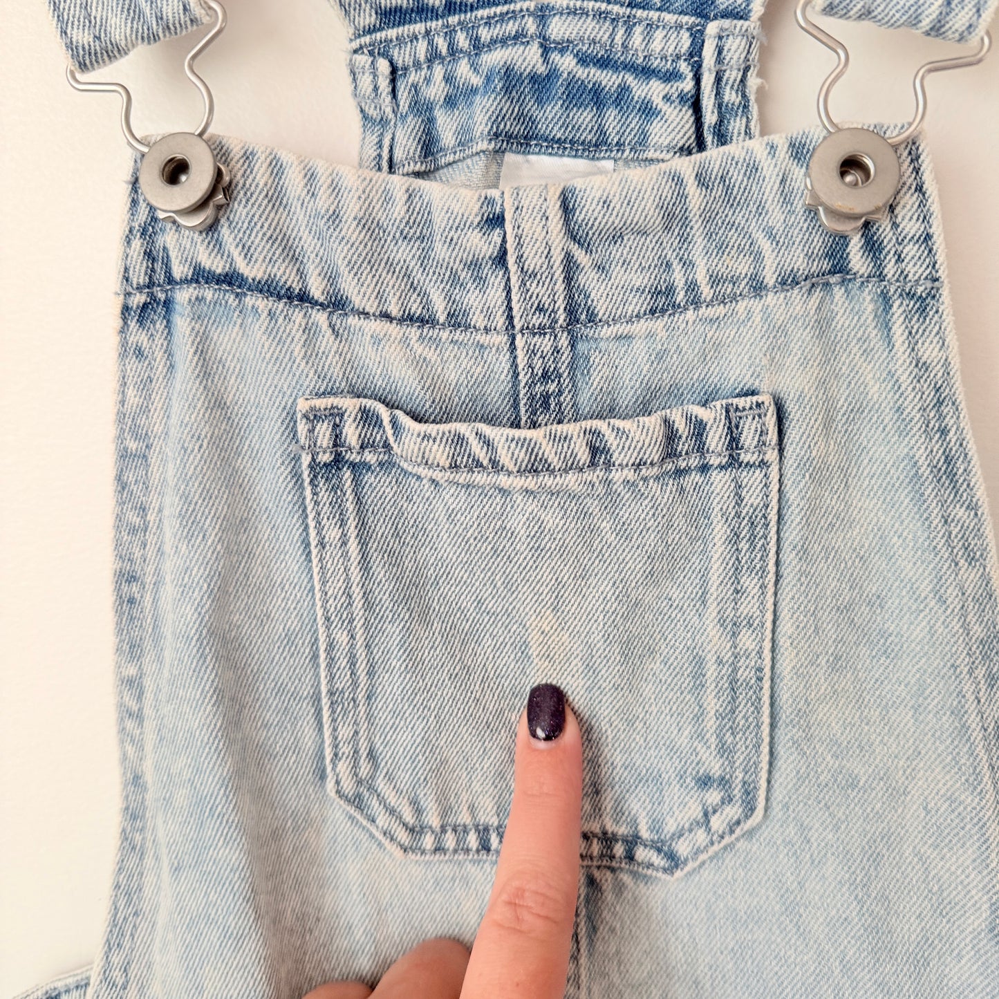 anko Kids Size 10 Denim Short Overalls