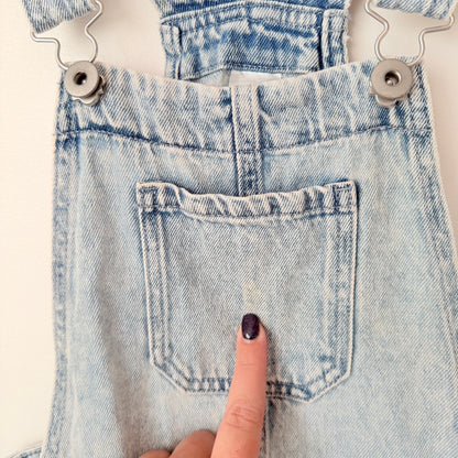 anko Kids Size 10 Denim Short Overalls