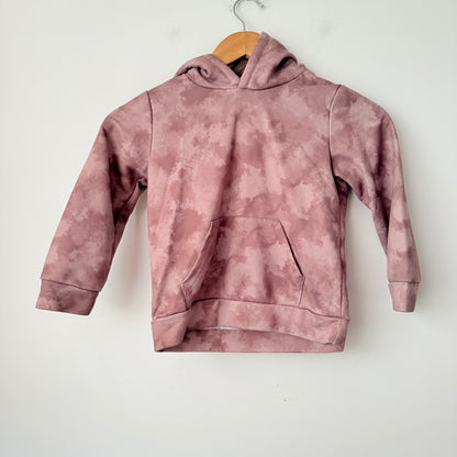 Shein Size 5Y Mauve Tie-Dye Long Sleeve Pullover Hoodie