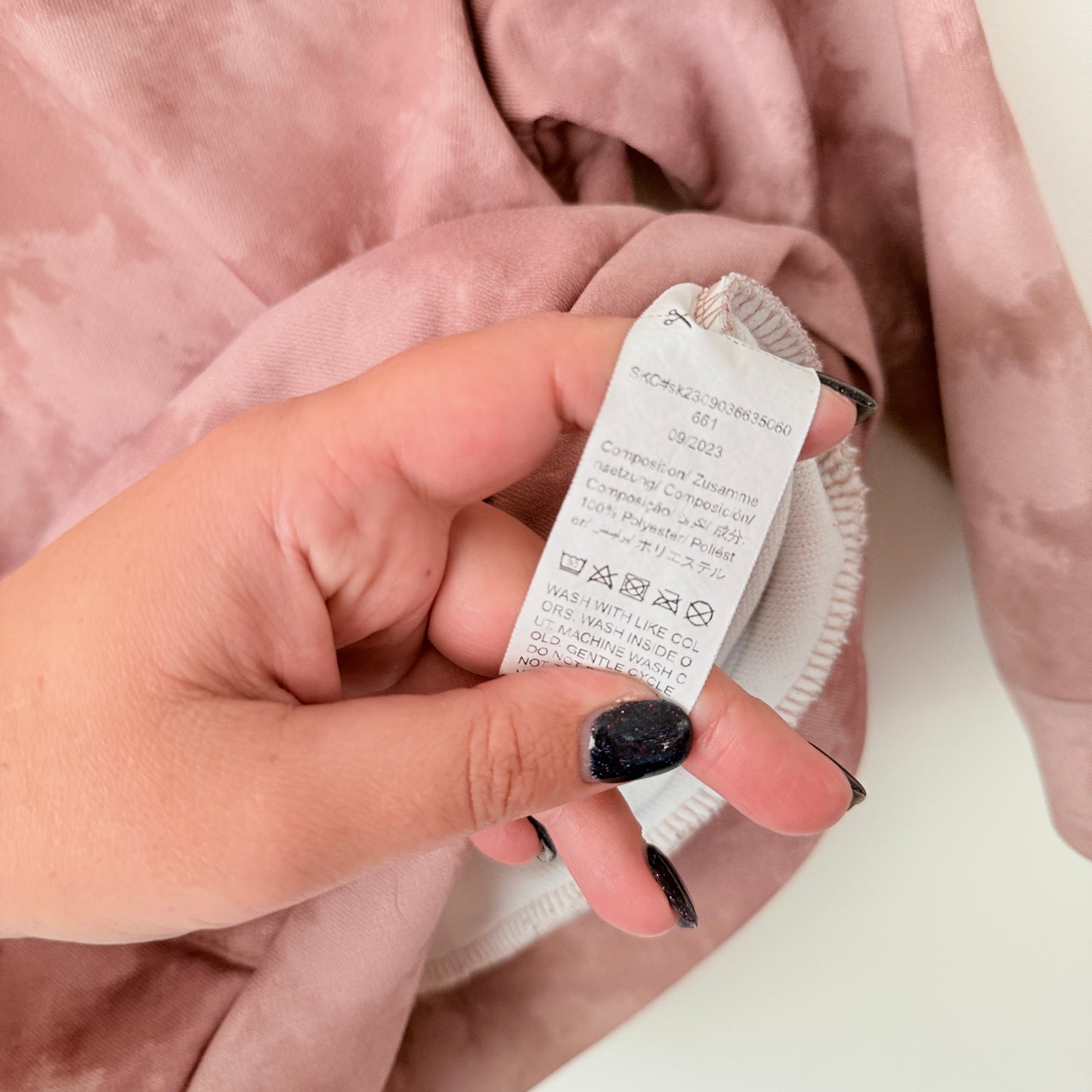 Shein Size 5Y Mauve Tie-Dye Long Sleeve Pullover Hoodie