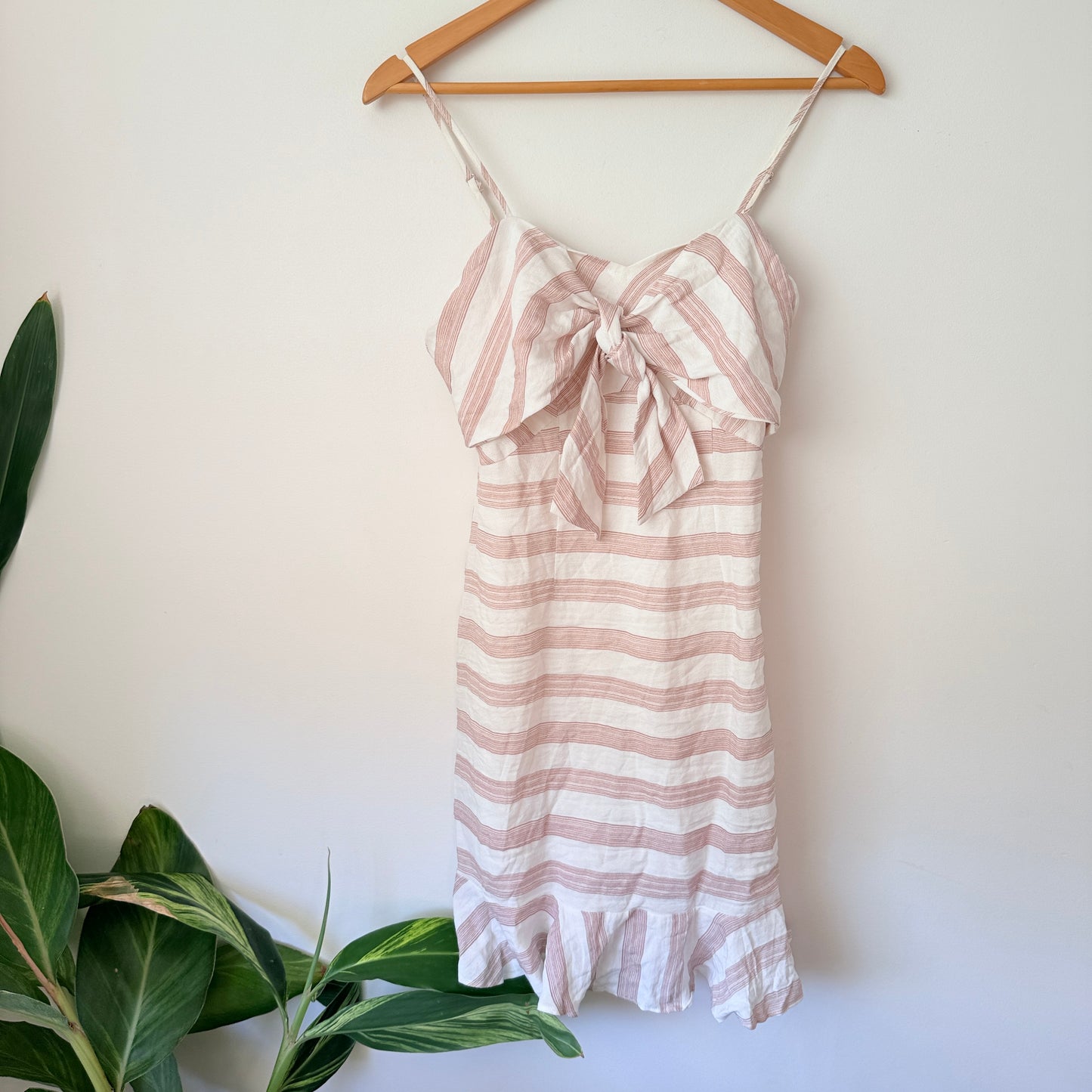 Mirrou Size 10 Striped Strappy Mini Dress