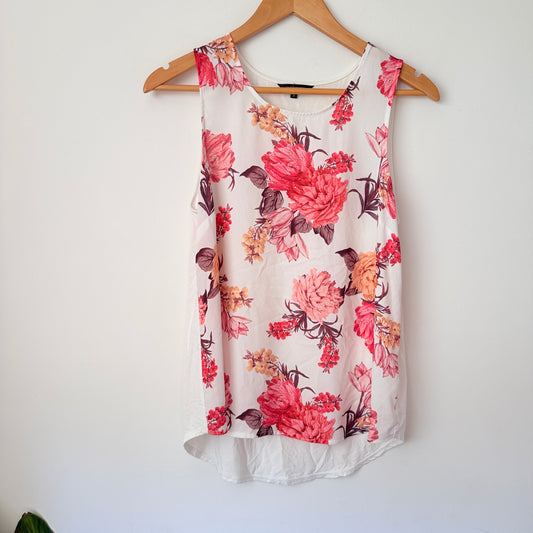 Portmans Size S Floral Print Sleeveless Top