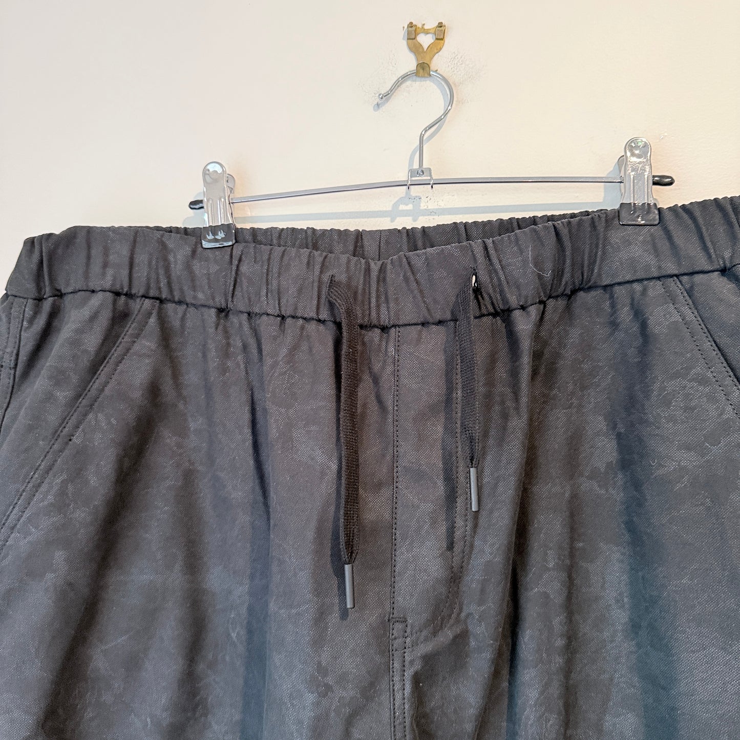 Patterned XL Fit Heavy Weight Cotton Blend Jogger Pants