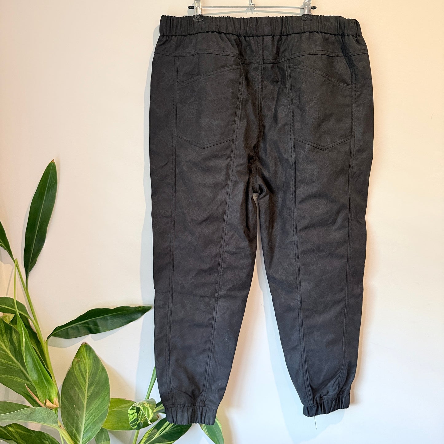 Patterned XL Fit Heavy Weight Cotton Blend Jogger Pants