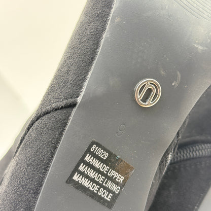 Novo Dekota Black Faux Suede Slouch Ankle Boots – Size 9