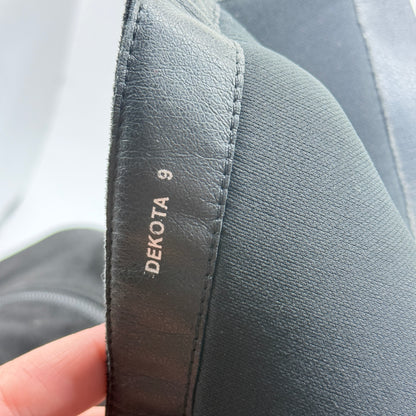 Novo Dekota Black Faux Suede Slouch Ankle Boots – Size 9