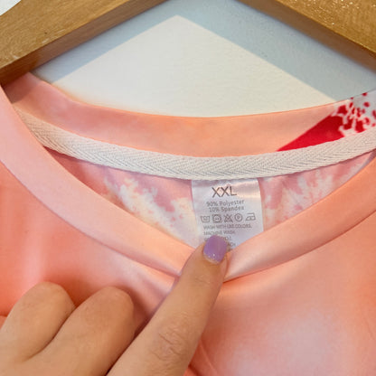 Novelty Sexy Santa Muscle Christmas T-Shirt Red - Size XXL