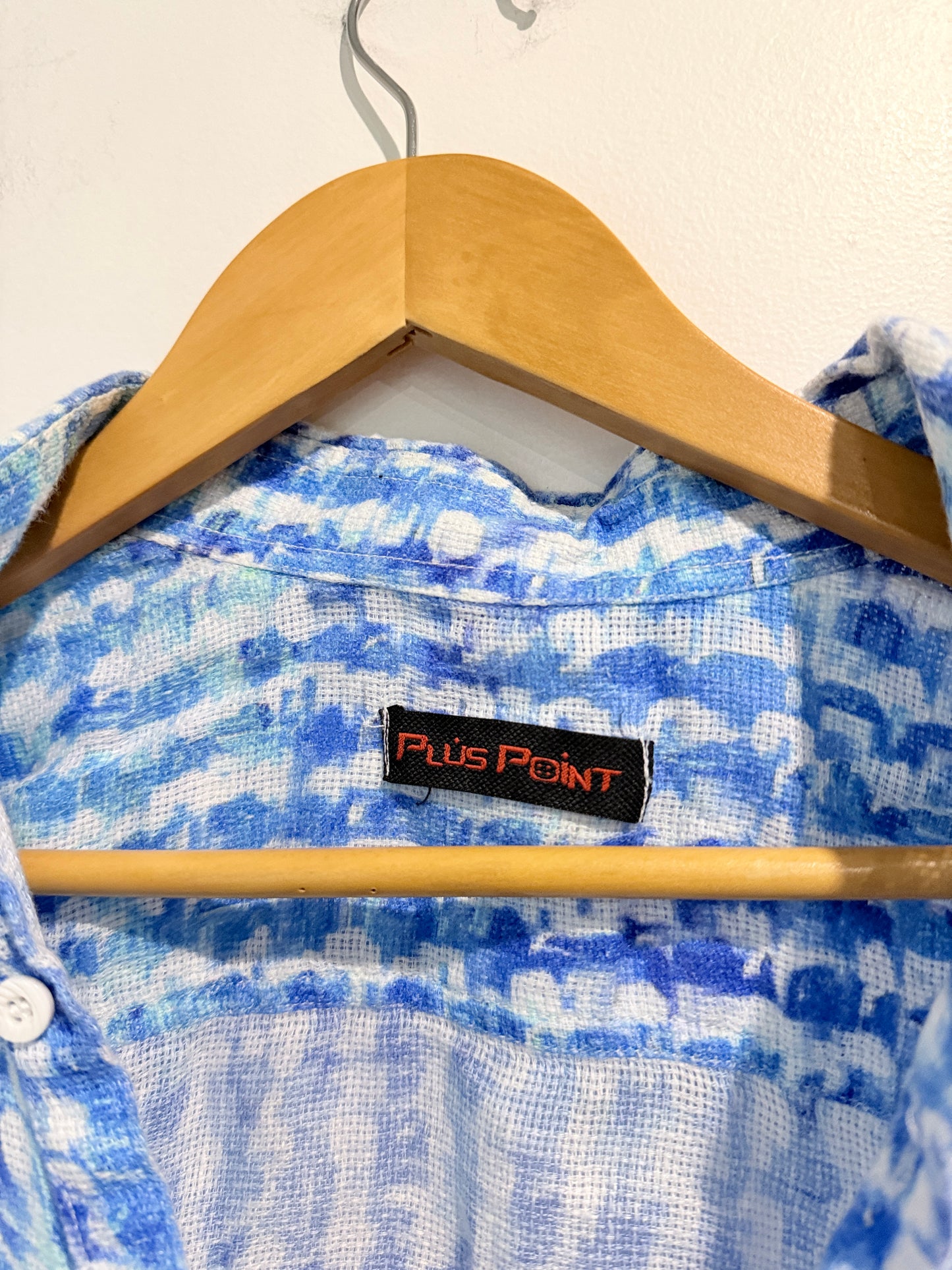 Plus Point Size U/Arm to U/Arm 51cm Patterned Button-Up Shirt