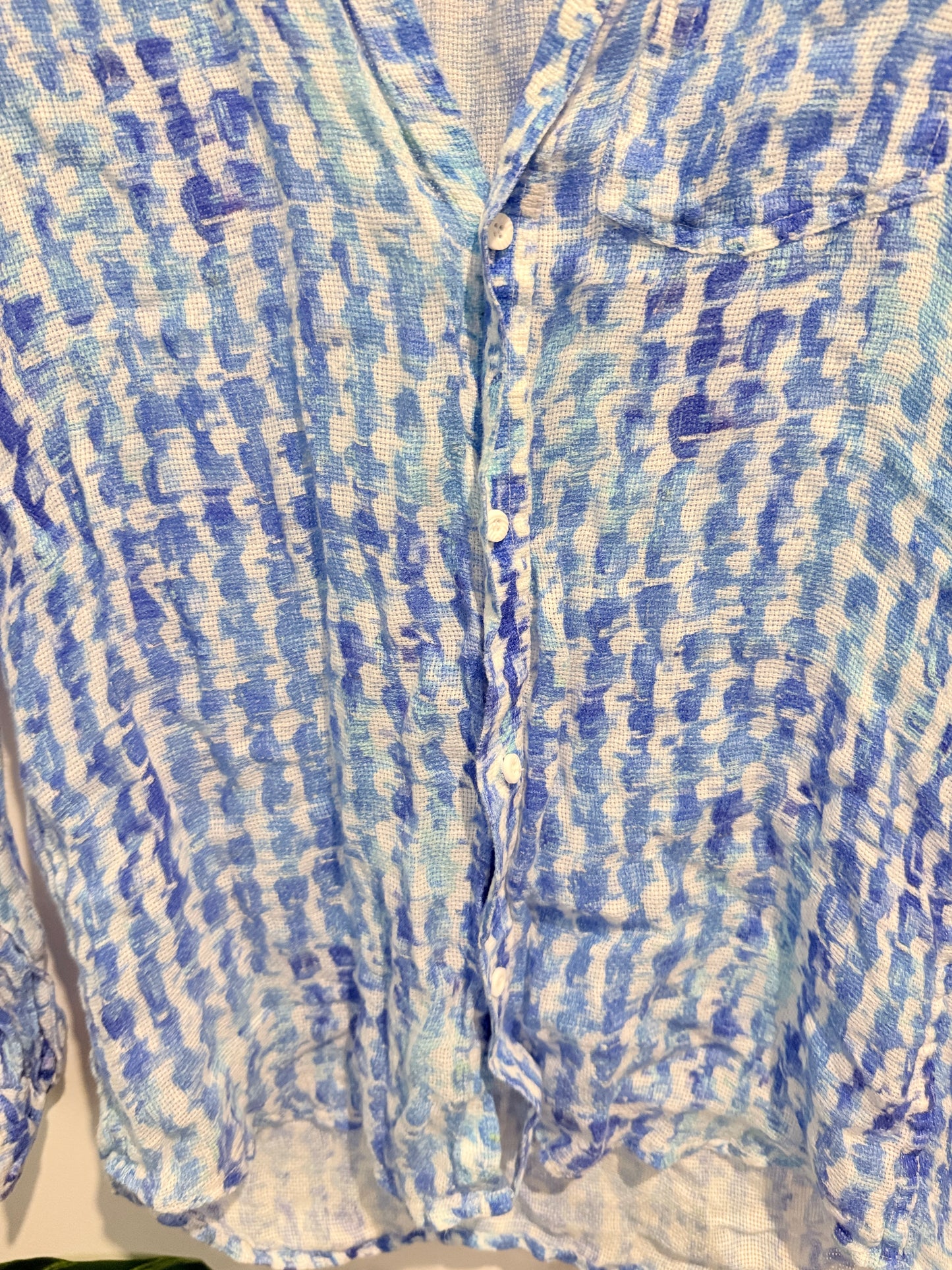 Plus Point Size U/Arm to U/Arm 51cm Patterned Button-Up Shirt