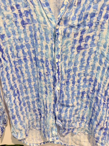 Plus Point Size U/Arm to U/Arm 51cm Patterned Button-Up Shirt