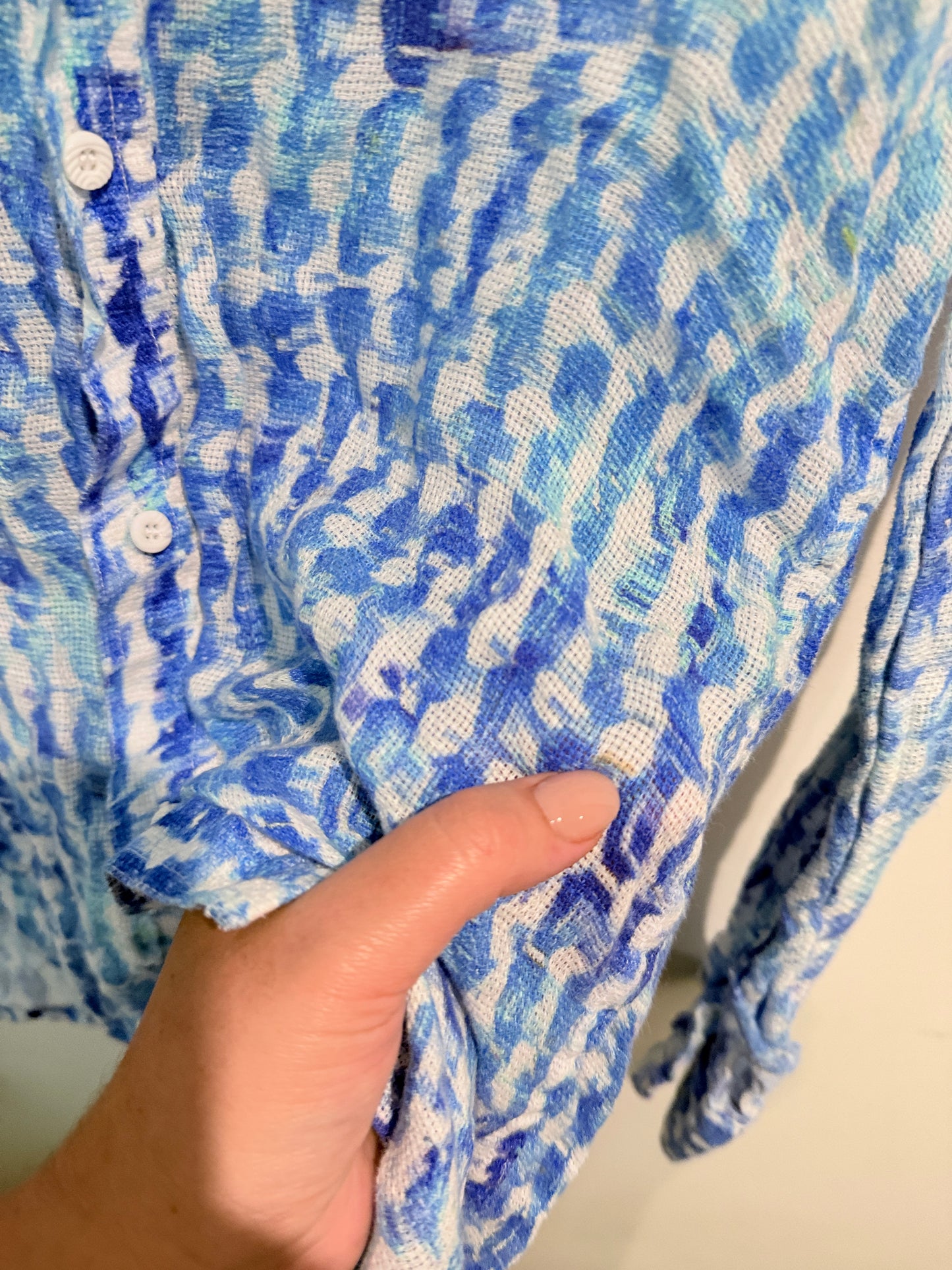 Plus Point Size U/Arm to U/Arm 51cm Patterned Button-Up Shirt