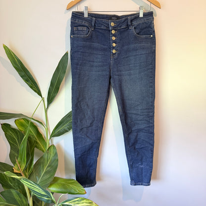 Pagani Denim Collection High Waist Button Fly Jeans – Size 14