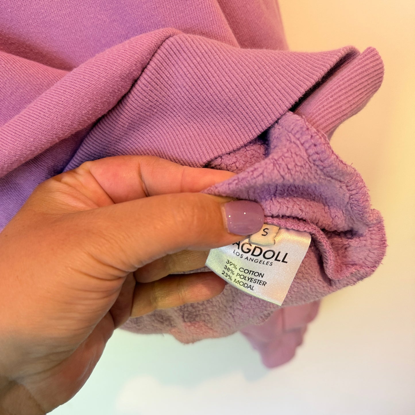 Ragdoll Crew Neck Sweatshirt Lavender – Size S