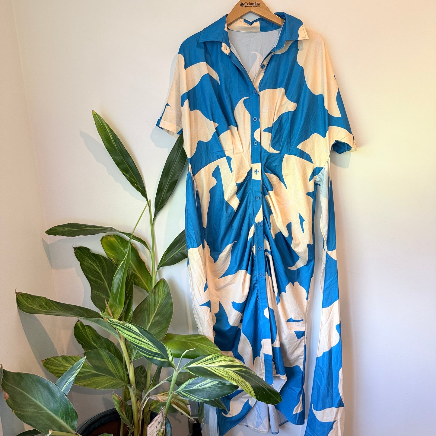 X&Z Abstract Print Button-Through Dress – Size XL