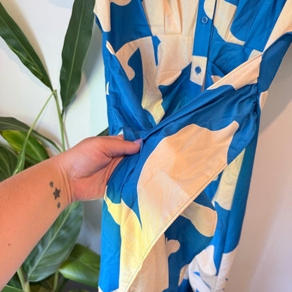 X&Z Abstract Print Button-Through Dress – Size XL