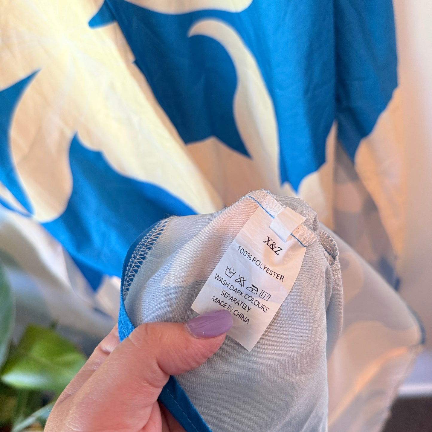 X&Z Abstract Print Button-Through Dress – Size XL