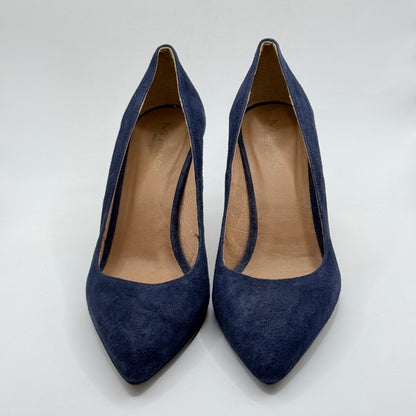 Mi Piaci Navy Blue Suede Pointed Toe Stiletto Heels – Size 40