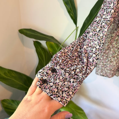 H&M Floral Long Sleeve Blouse – Size L