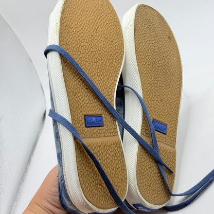 Keds Blue Denim Wash Canvas Sneakers – Size 5
