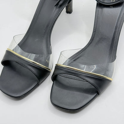 VINCCI Black Clear Strap Heels – Size 9