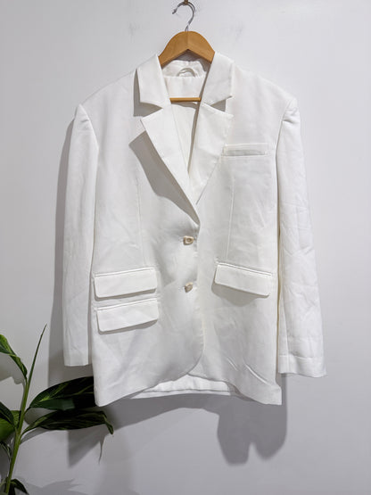 Aje Overture Cutout Blazer White Size 10