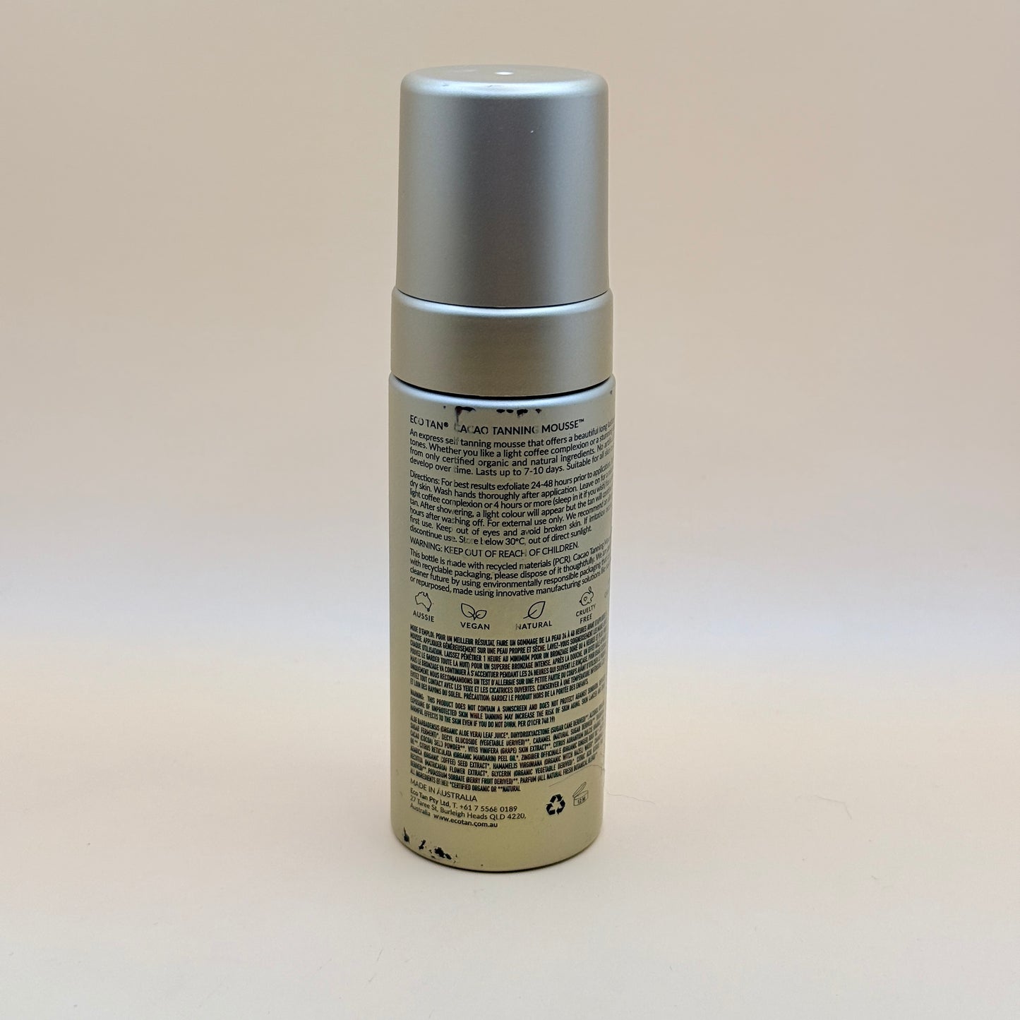 Eco Tan Cacao Tanning Mousse – Medium/Dark (125ml)