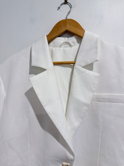 Aje Overture Cutout Blazer White Size 10