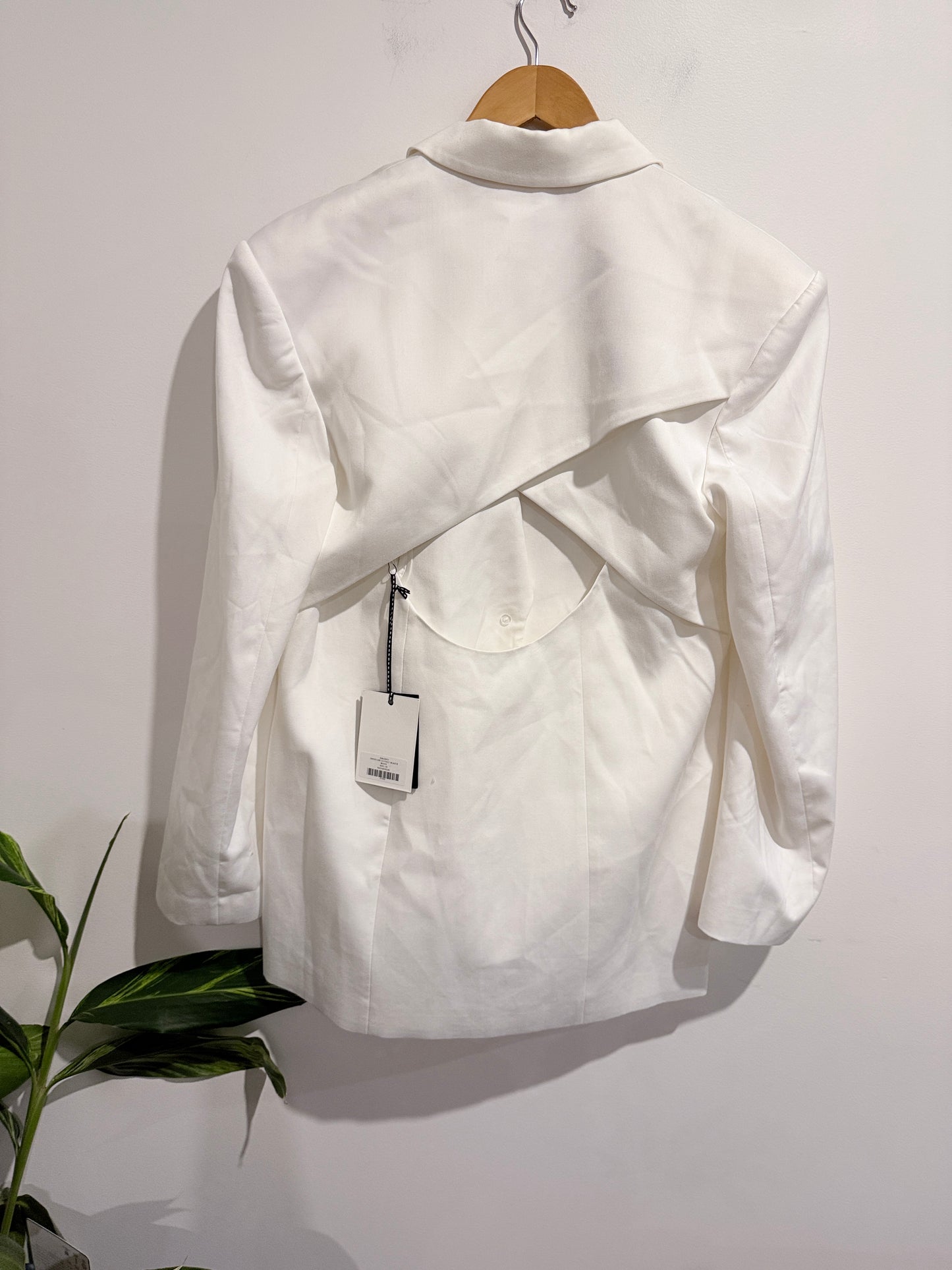 Aje Overture Cutout Blazer White Size 10