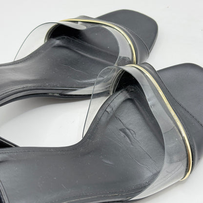 VINCCI Black Clear Strap Heels – Size 9