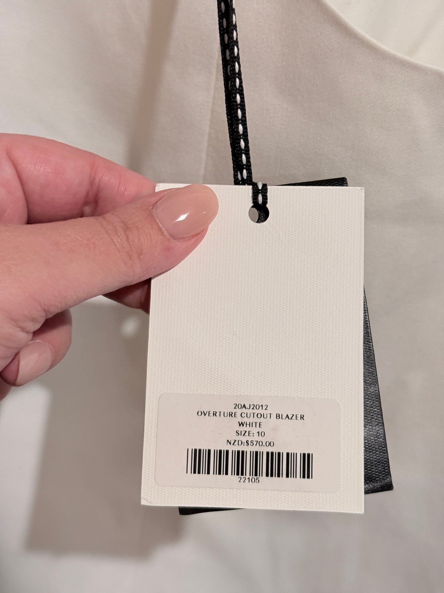 Aje Overture Cutout Blazer White Size 10
