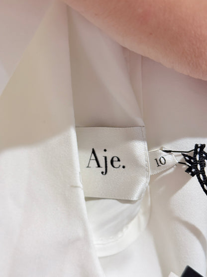 Aje Overture Cutout Blazer White Size 10
