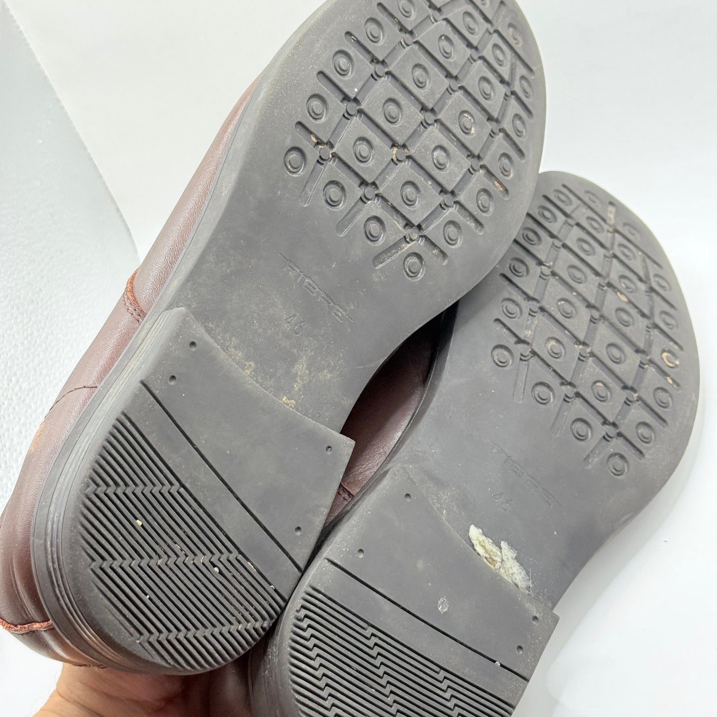 HYPE Genuine Leather Brown Dress Shoes Size 46