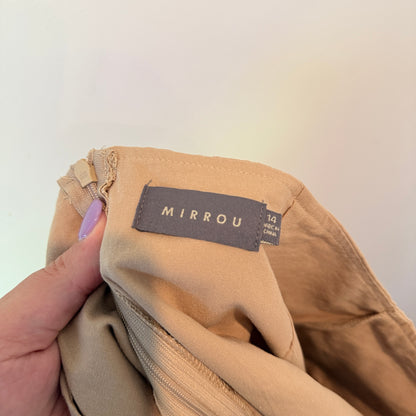Mirrou Mini Skort Beige - Size 14