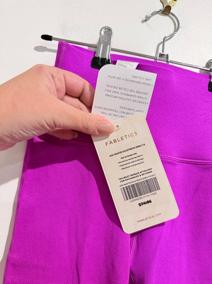 Fabletics SculptKnit High Waisted Leggings Pink XS 7/8