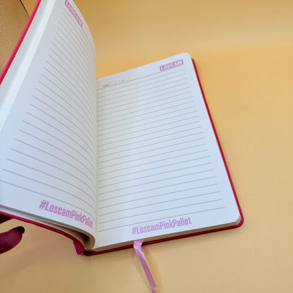 LOSCAM Pink Notebook Lined Journal