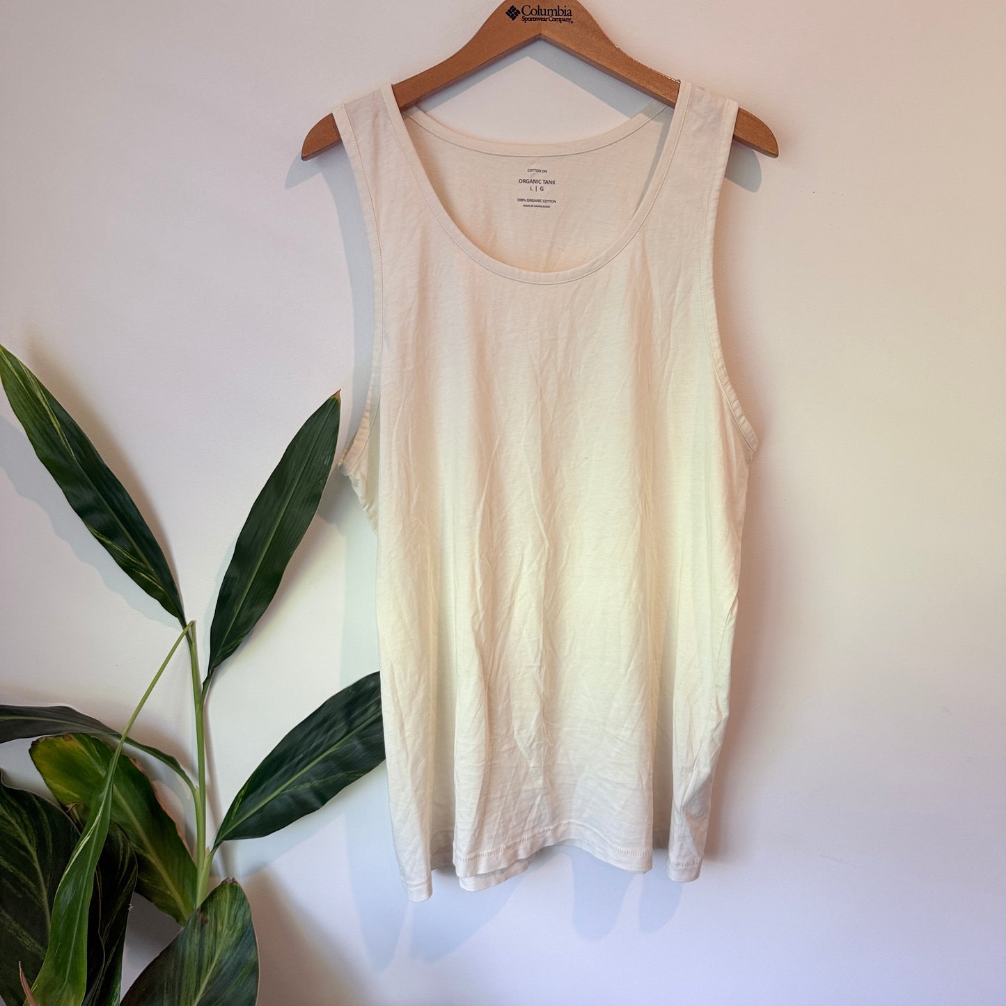 Cotton On Organic Tank – Cream – Size L