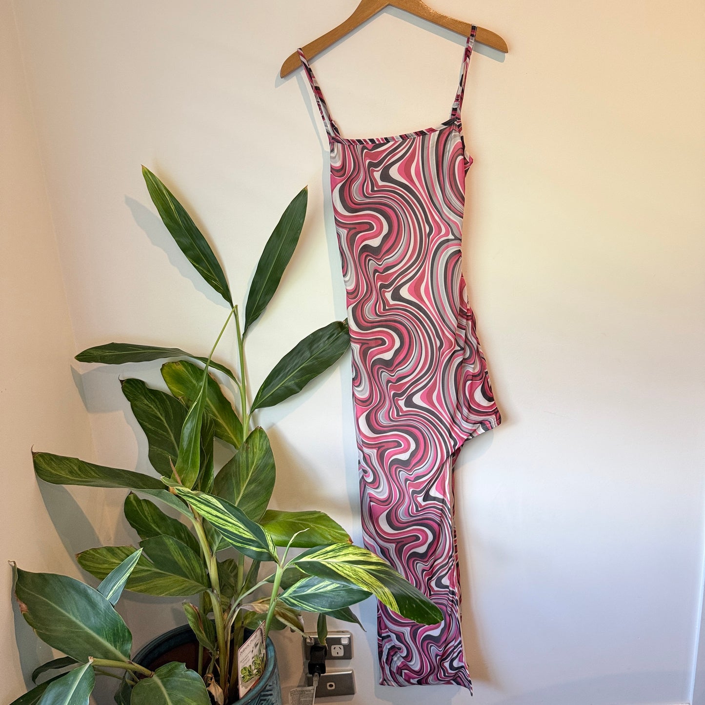 Glassons Swirl Print Slip Dress – Size M