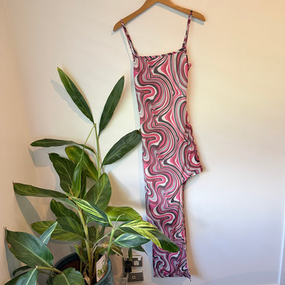 Glassons Swirl Print Slip Dress – Size M