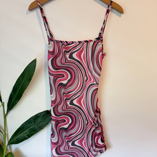 Glassons Swirl Print Slip Dress – Size M
