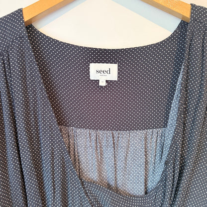 Seed Heritage Polka Dot Ruched Dress – Size 14
