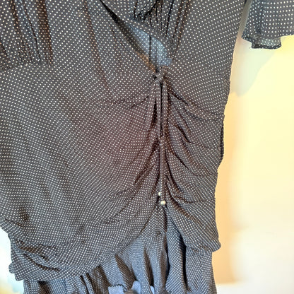 Seed Heritage Polka Dot Ruched Dress – Size 14