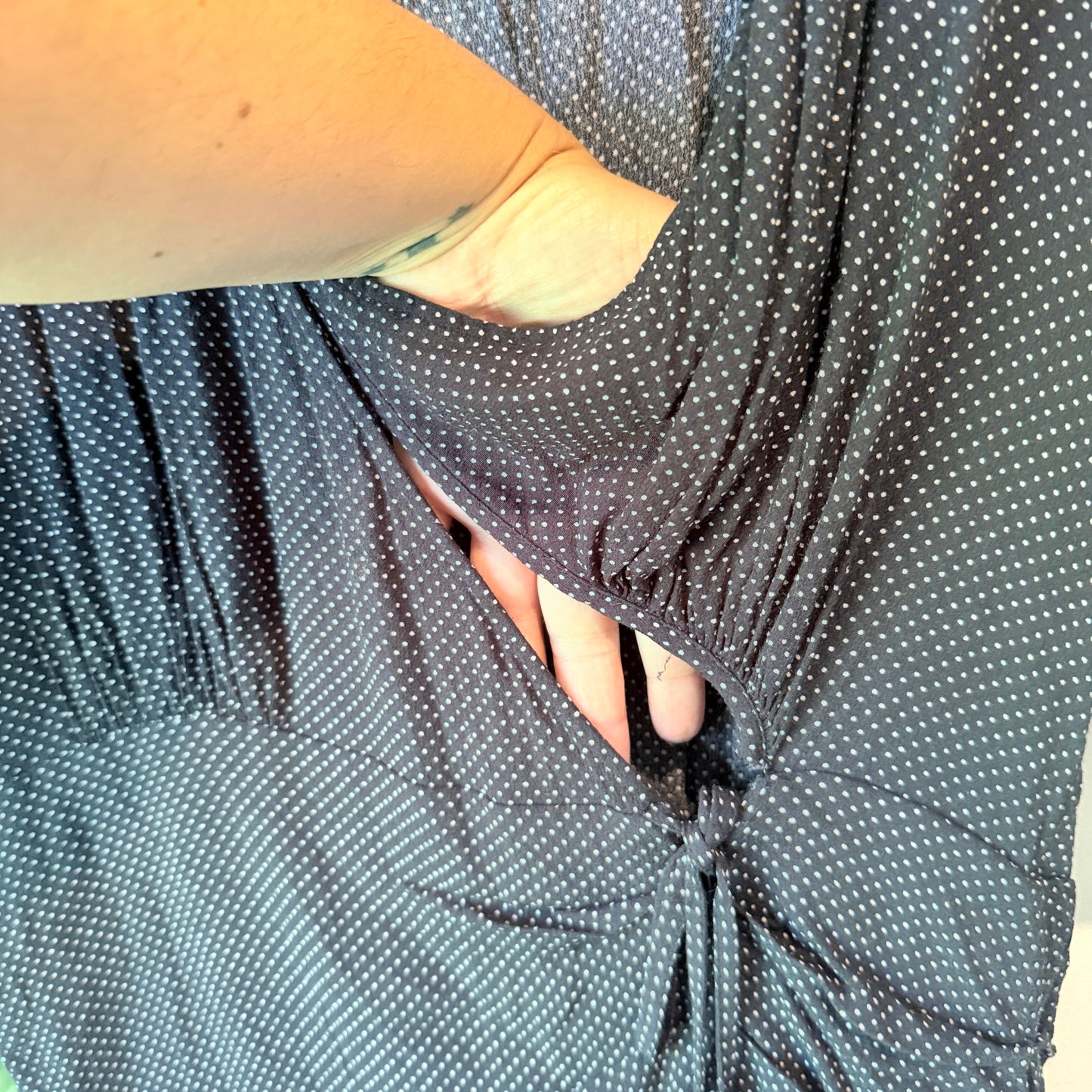 Seed Heritage Polka Dot Ruched Dress – Size 14