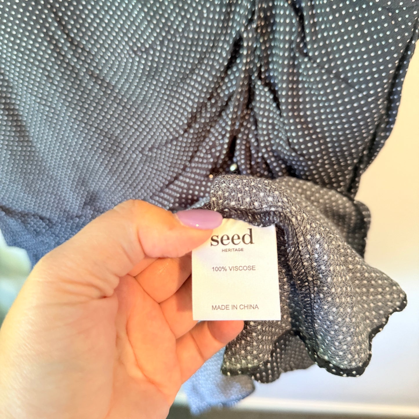 Seed Heritage Polka Dot Ruched Dress – Size 14