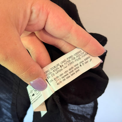 Zara Lace Trim Mini Dress – Black – Size S