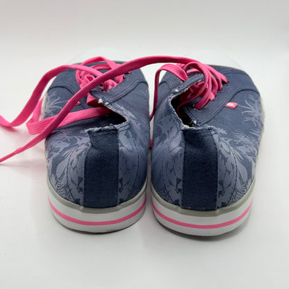 Lotto Canvas Floral Sneakers with Pink Laces - Size 42